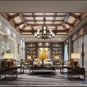 新中式会客厅-24